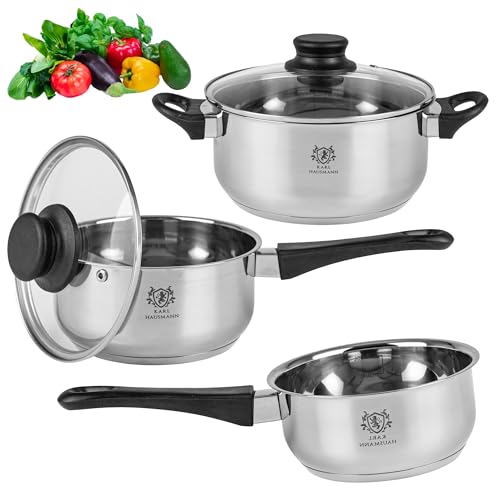 Karl Hausmann Topfset Induktion Edelstahl 3 Teilig Kocht