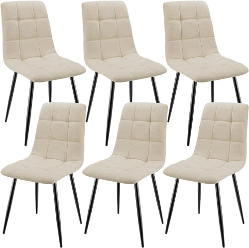 Jijian 6er Set Esszimmerst Hle Gepolsterte St Hle