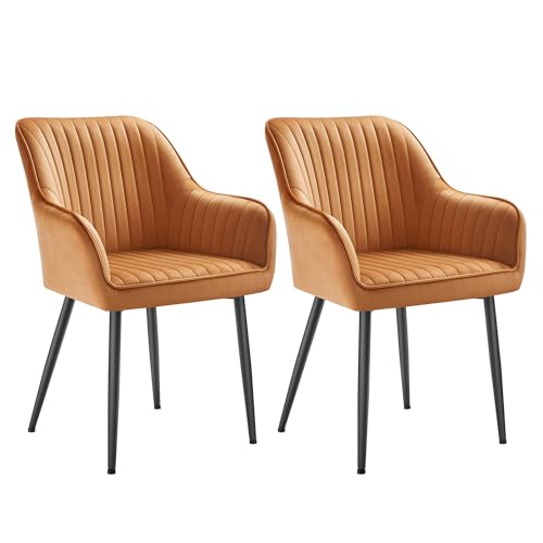 Songmics Esszimmerstuhll 2er Set K Chenstuhl Sessel Samt