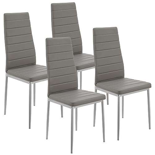 Juskys Esszimmerst Hle Loja 4er Set Mit Kunstleder