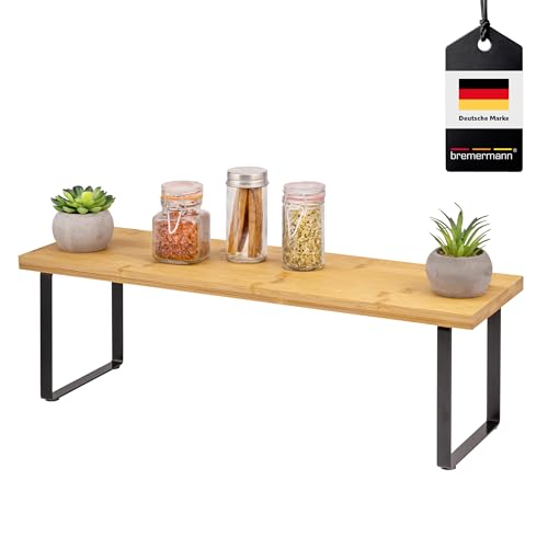 Bremermann K Chenregal Gew Rzregal Freistehend Aus Bambus