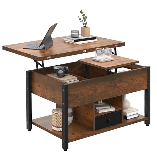 Yitahome Couchtisch Mit H Henverstellbarer 4 In 1