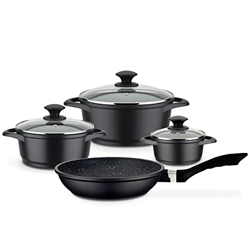 Gsw Kochtopf Und Pfannenset Gourmet Granit Hochwertiges Set
