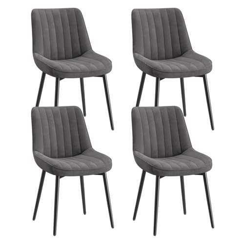 Colamy Samt Esszimmerst Hle 4er Set Gepolsterte St