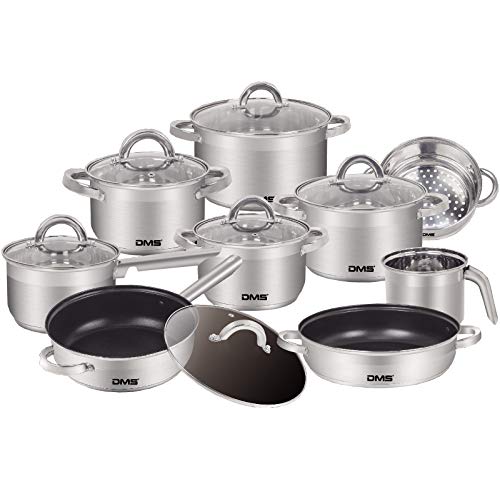 Dms 15 Teiliges Topfset Aus Hochwertigem Edelstahl Induktion