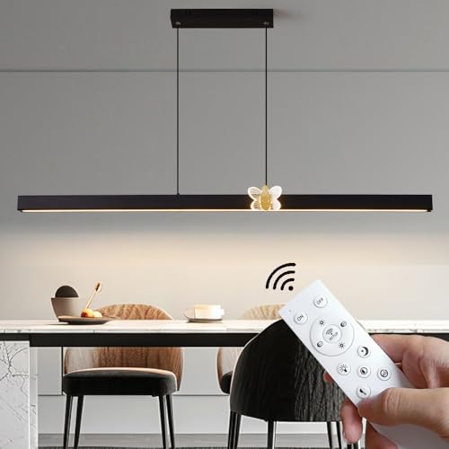 Fengbameng Moderne Led H Ngeleuchte Schwarze Dimmbare Pendelleuchte