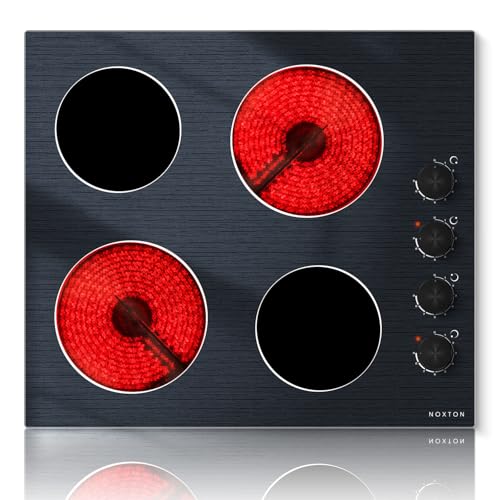 Noxton Keramikochfeld 4 Platten Mit Knopfsteuerung Elektrokochfeld 60