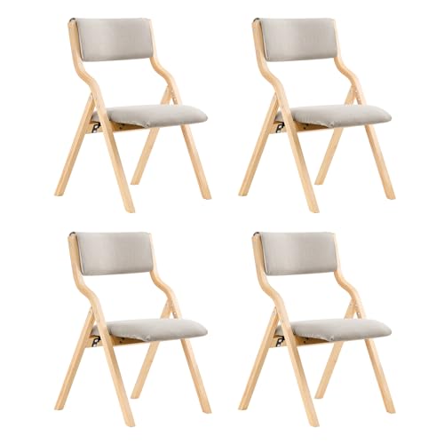 Sobuy Set Mit 4 Klappst Hlen Aus Holz