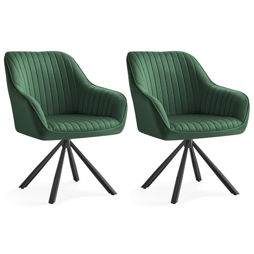 Songmics Esszimmerstuhl 2er Set K Chenstuhl Sessel Drehbar