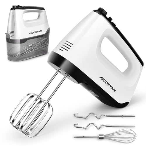 Aigostar Handmixer Elektrisch Mit Aufbewahrungskoffer Handr Hrer 400