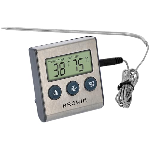 Browin 185609 Lebensmittel Thermometer Mit Sonde Aus Rostfreiem