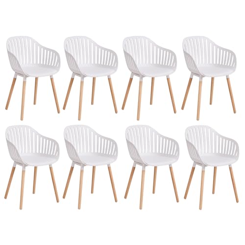 Jzgorc 8er Set Esszimmerstuhl K Chenstuhl Mit Lederkissen