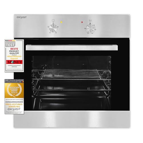 Exquisit Einbaubackofen Backofen Einbauger T Silber 62 L