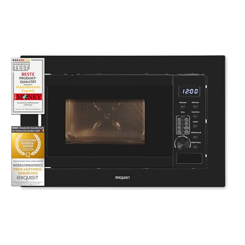 Exquisit Einbaumikrowelle Emw20 Dg 020 Schwarz 800 W