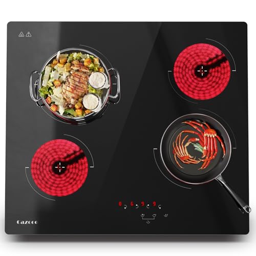 Cazooo Cerankochfeld Einbau Elektrokochfeld Mit 4 Zonen 60