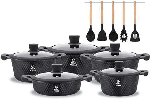 Pela Welle Topfset Induktion 15 Teilig Keramik Inkl