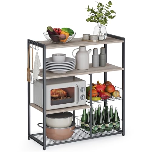 Vasagle K Chenregal Standregal Mit 2 Metallk Rben