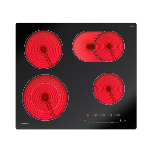 Magicplux Glaskeramikkochfeld Mit 4 Kochfelder 59cm Duale Und