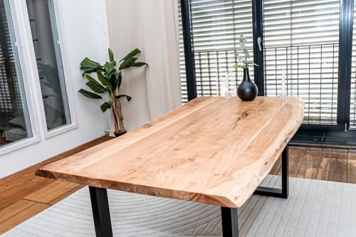 Linele Baumkantentisch 200x100 Cm Tischplatte 3 5 Cm