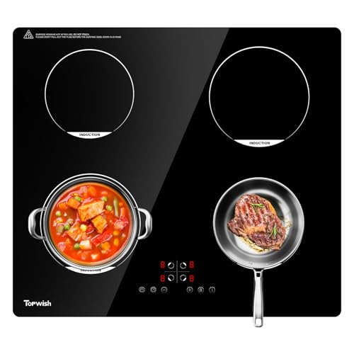 Topwish Induktionskochfeld 60cm Induktions Herdplatte Mit 4 Flexinduction