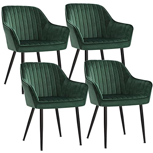 Songmics Esszimmerstuhl 4er Set K Chenstuhl Sessel Samt