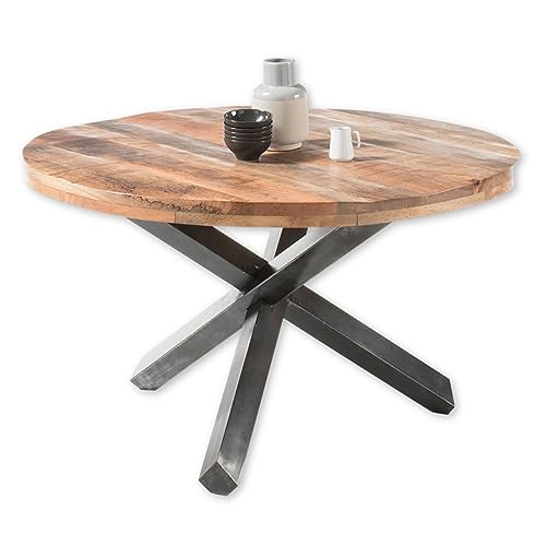 Ace Esstisch Rund Massivholz Mango Hochwertiger Esszimmertisch Mit