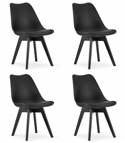 Nmk Home 4er Set Esszimmerst Hle Schwarz Elegante