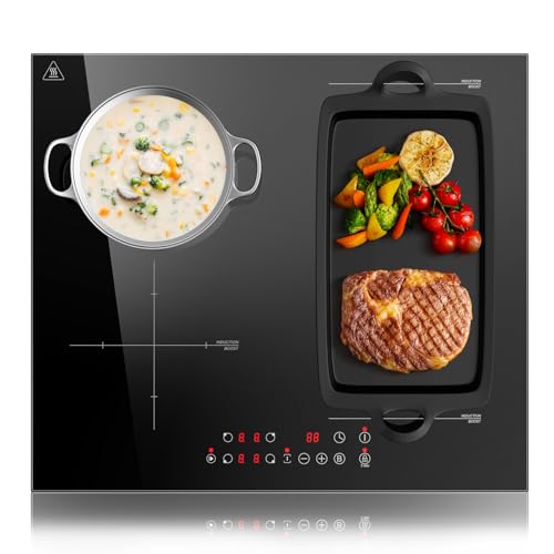 Kichpower Induktionskochfeld 4 Zonen Mit 1 Flexzonen Einbau