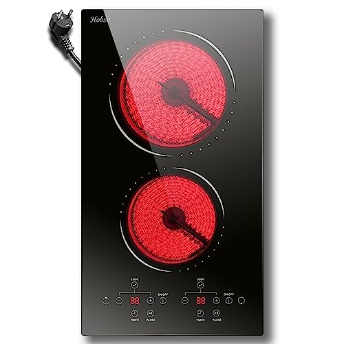 Glaskeramikkochfeld 2 Zonen Mit Stecker Hobsir Einbau Tragbar