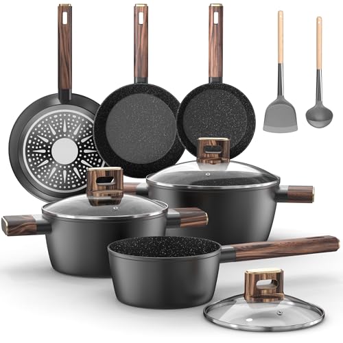 Topfset Pfannenset 11 Teiliges Kochtopf Set Induktion Antihaft