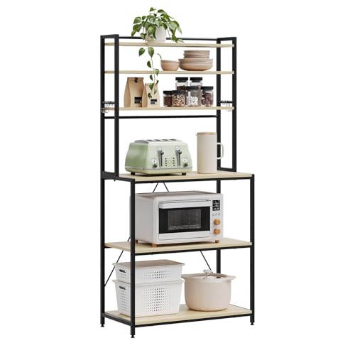 Woltu K Chenregal Stehend Mit 6 Ablagen Standregal