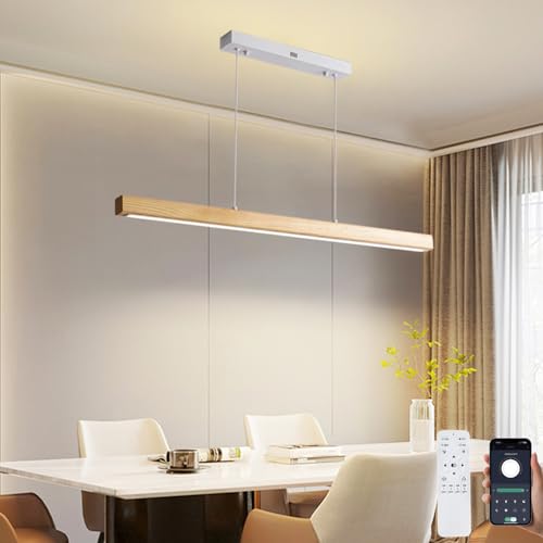 Pinrutar Holz Led Pendelleuchte Esstische Dimmbare H Ngelampe