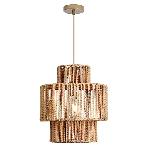 Forcoso H Ngelampe Rattan Pendelleuchte Esstisch Boho Style