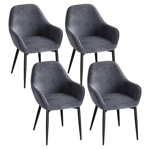 Eluchang Esszimmerstuhl 4er Set K Chenstuhl Polsterstuhl Sessel