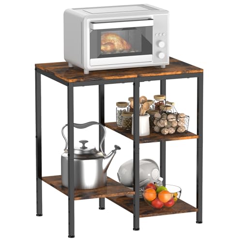 Smusei 4 Stufig Multifunktionales Lagerregal Einstellbar K Chenregal