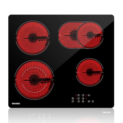 Glaskeramikkochfeld 4 Platten Wehimo Glaskeramikkochfeld 60cm 7200w 4