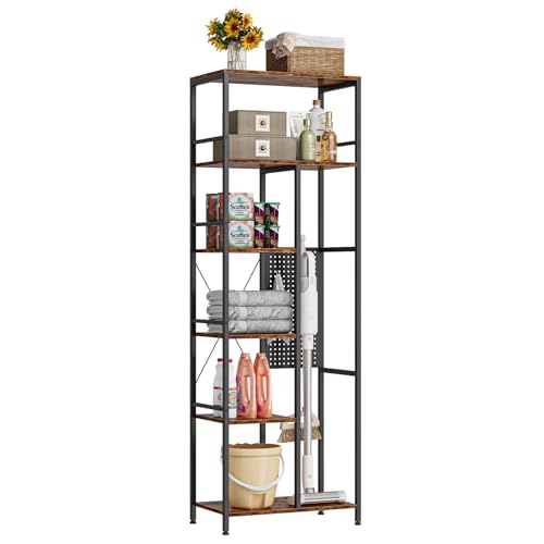 Standregal Mit 6 Ablagen Und Lochplatte K Chenregal