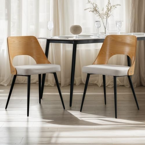 Chairus 2er Set Esszimmerst Hle Aus Leinen Akzentstuhl