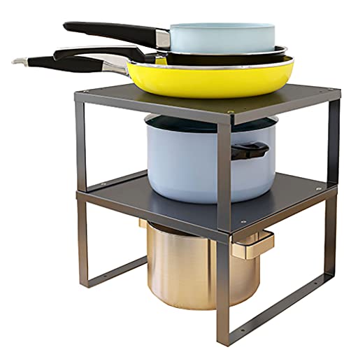 Yunnasi Schrankregal Stapelbar In Edelstahl K Chenregal Organizer