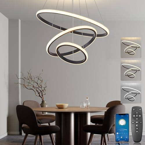 Pendelleuchte Esstisch Schwarz Brimeti Esstischlampe 50cm H Henverstellbar