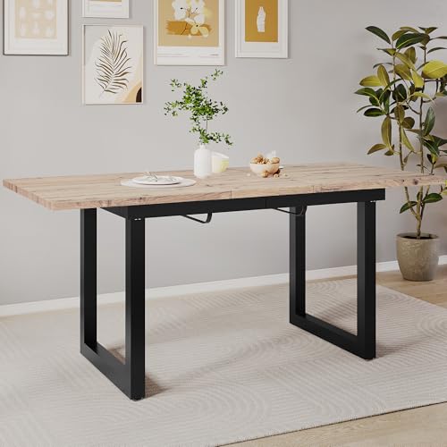 Merax Esstisch Ausziehbar Esszimmertisch Mit Tischbeine Aus Metall