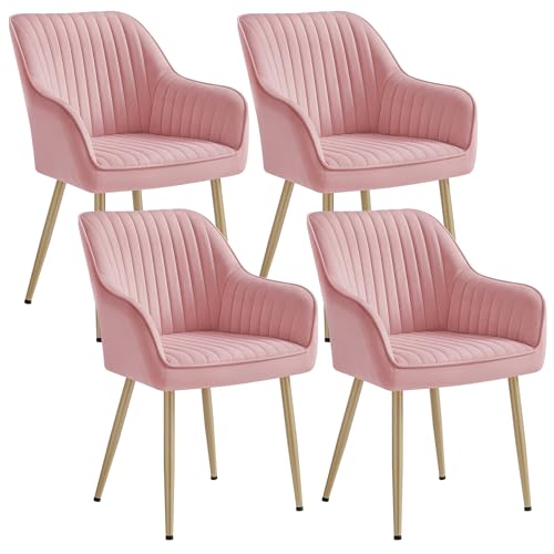 Songmics Esszimmerstuhl 4er Set K Chenstuhl Sessel Samt