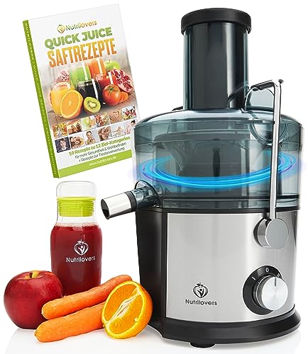 Nutrilovers Testsieger Quick Juicer Entsafter Edelstahl Obst Und