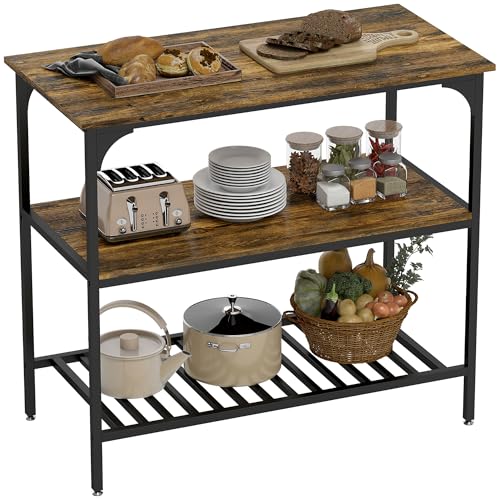 Homcom K Chenregal 3 Stufiges Standregal Mit Gro