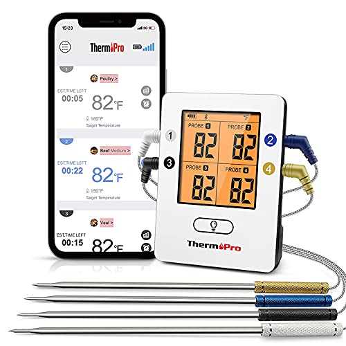 Thermopro Bluetooth 5 0 Digital Bratenthermometer Grillthermometer Funk