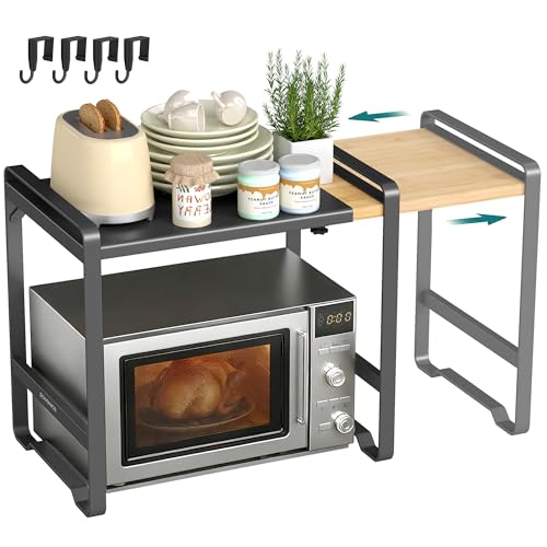 Songmics Erweiterbares Mikrowellen Regal Mikrowellenst Nder 41 5