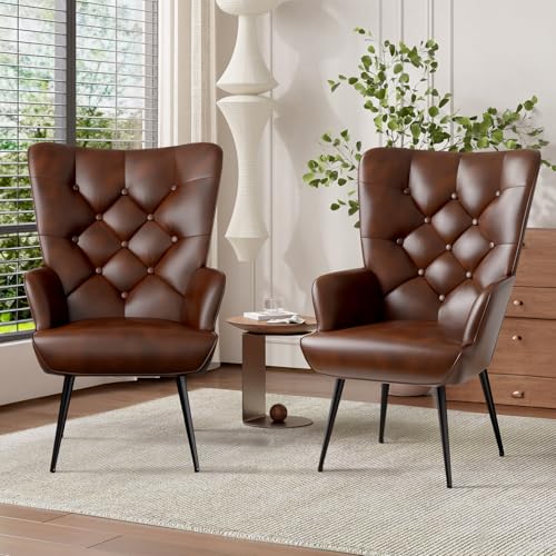 Hawthyhome 2er Set Eleganter Sessel Polsterstuhl Ohnzimmer Sessel