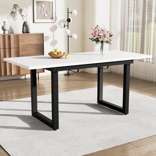 Merax Esstisch Ausziehbar Esszimmertisch Mit Tischbeine Aus Metall
