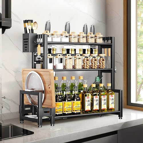 Shakub K Chenregal 3 Etagen Gew Rzregal Stehend