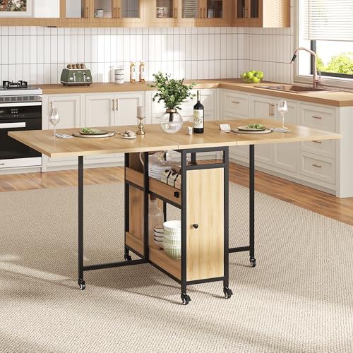 Hsh Klappbarer Esstisch Klapptisch K Che Mit Stauraum